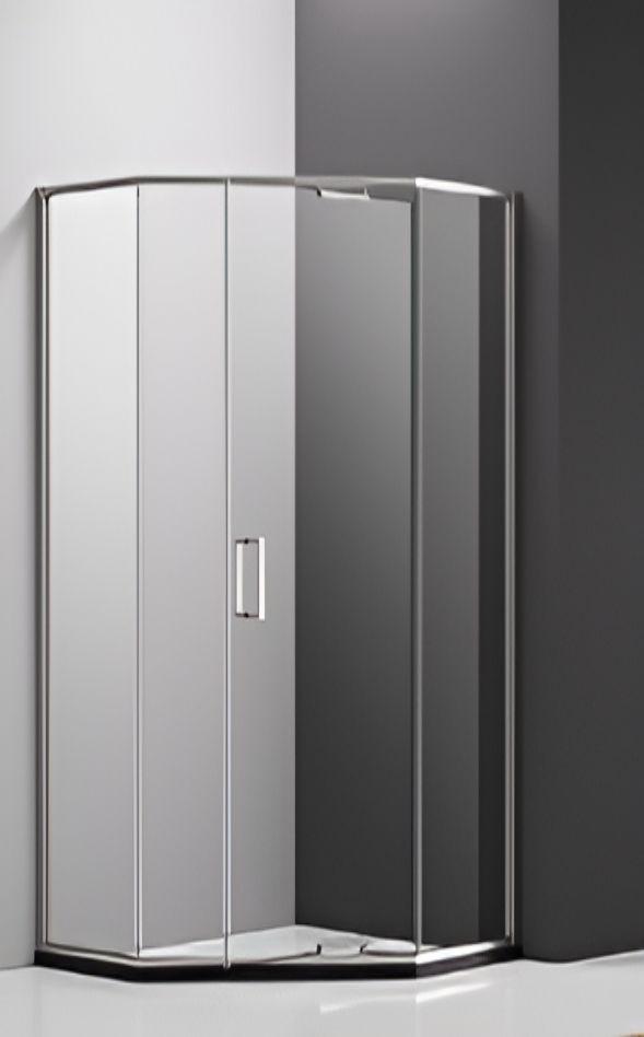Cabina de dus VLM GR03 90x90x200 BRUSHED MATTE NICKLED