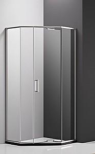 Cabina de dus VLM GR03 90x90x200 BRUSHED MATTE NICKLED