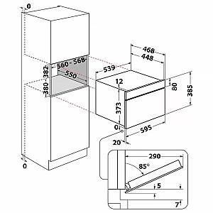 Cuptor cu microunde incorporabil Whirlpool WMD44ME