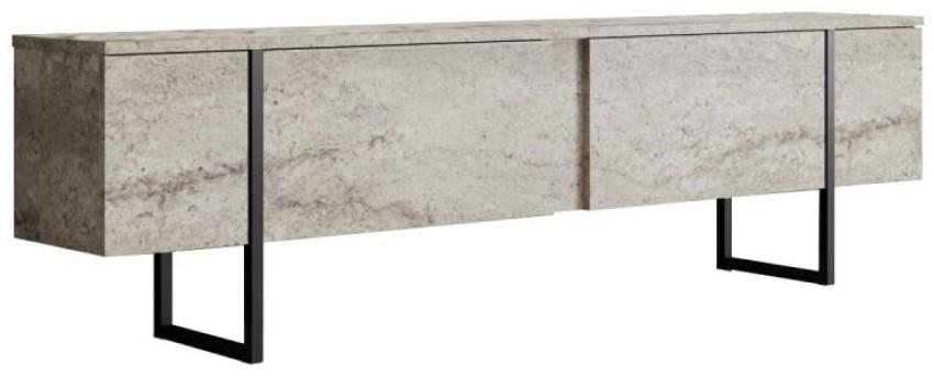 Tumba pentru televizor Trendy Luxe Travertin/Negru