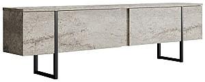 Tumba pentru televizor Trendy Luxe Travertin/Negru