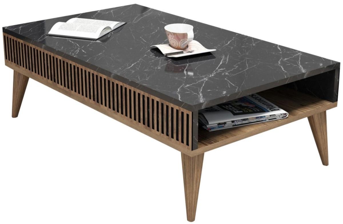 Masuta de cafea, reviste Trendy Milano Nuc (Maro)/Negru