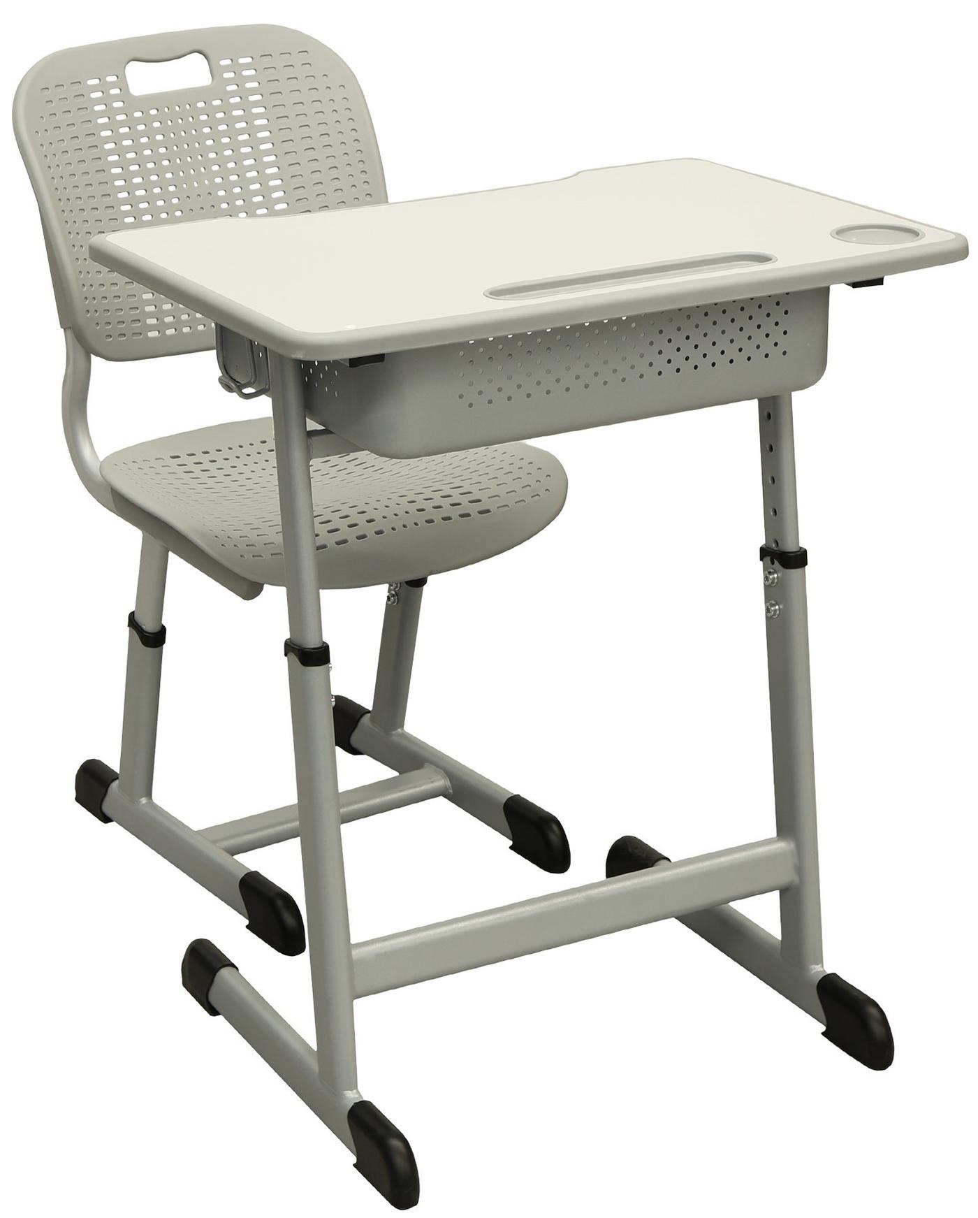 Masă de scris pentru copii DP A80-01 Grey (Banca+Scaun Scolar)