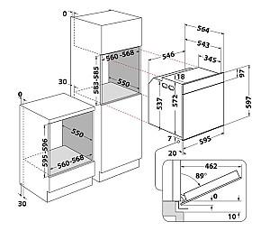Cuptor electric incorporabil Whirlpool WOI9A8PT2SBA