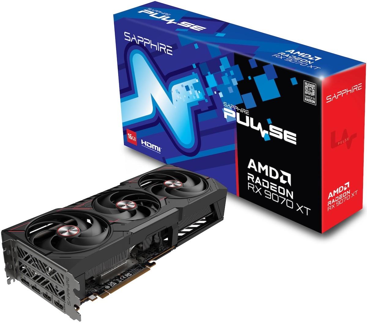 Placa video Sapphire Pulse Radeon RX 9070 XT