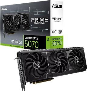 Placa video Asus Prime GeForce RTX 5070 Black OC Edition