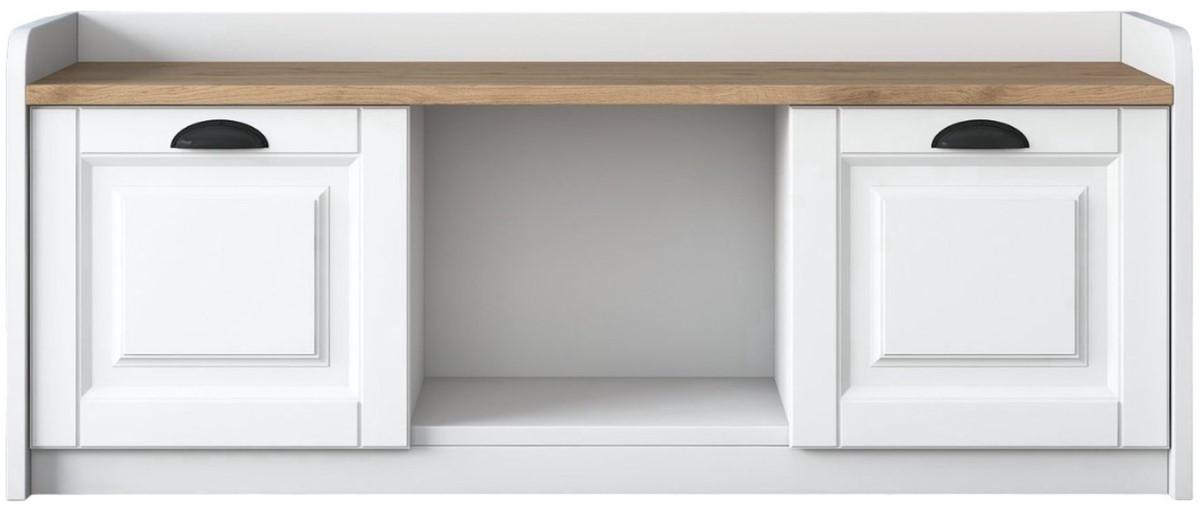 Dulap pentru incaltaminte Trendy P2 1808 Alb/Nuc (Maro)