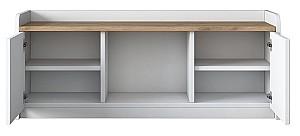 Dulap pentru incaltaminte Trendy P2 1808 Alb/Nuc (Maro)