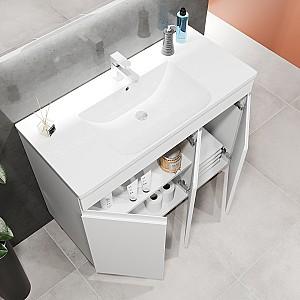 Dulap sub lavoar Bayro Studio Duo Argo 1000 Alb Mat