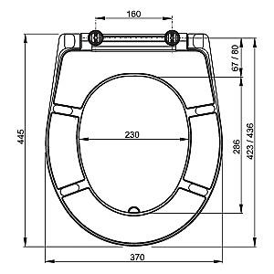 Capac vas WC Alca A601 DRP
