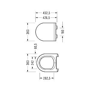 Capac vas WC Serel Blaze Slim Soft Close Easy Release DRP