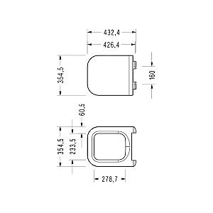 Capac vas WC Serel Zenith Slim Soft Close Easy Release DRP