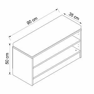 Dulap pentru incaltaminte Trendy Noe 8286 Alb