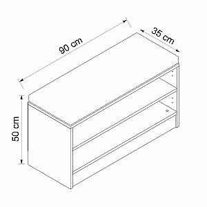 Dulap pentru incaltaminte Trendy Noe 8304 Alb