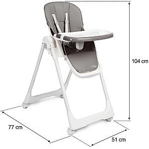 Scaun reglabil pe inaltime de masa Caretero Megalo Dark Grey