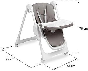 Scaun reglabil pe inaltime de masa Caretero Megalo Dark Grey