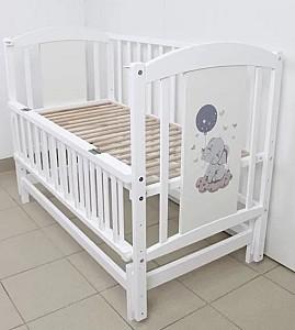 Patut copii Kuzea Elefant Alb pe balansoar