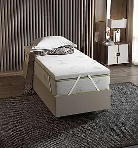 Topper saltea Trendy Aloevera 90x190 cm Alb