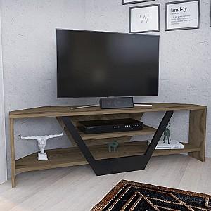 Tumba pentru televizor Trendy Sares Oud Stejar (Maro)/Negru