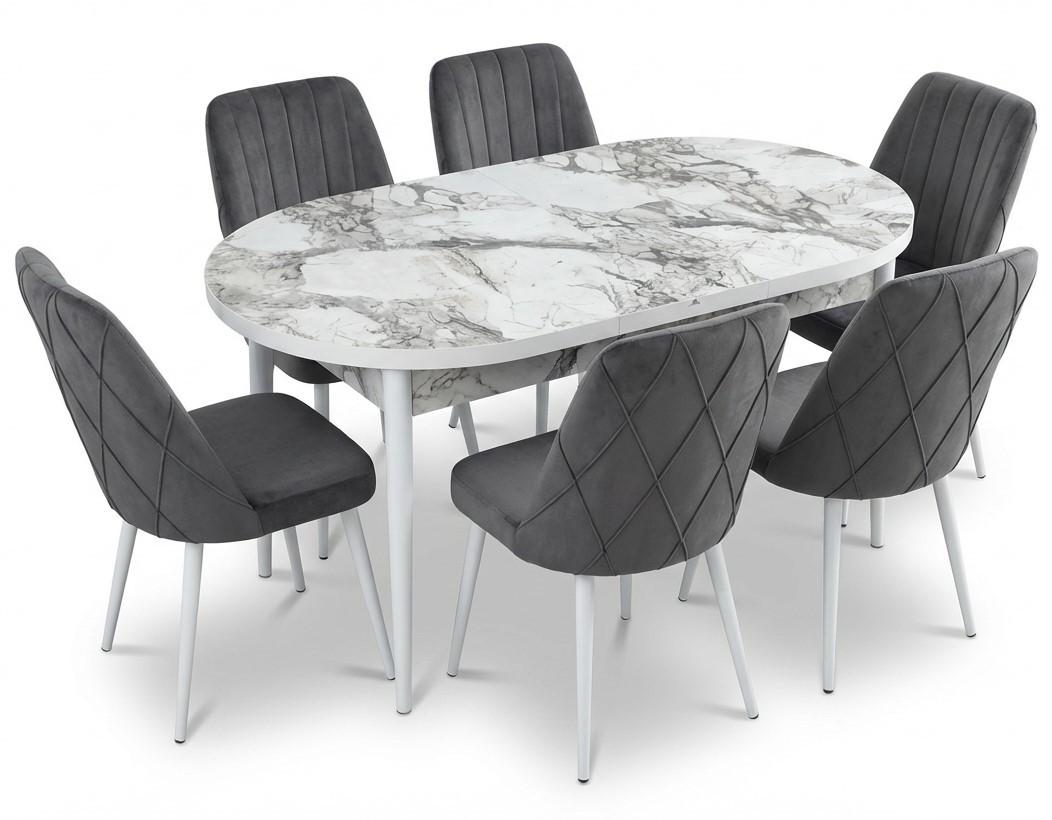 Set de masa si scaune Kelebek ES-709 (6 scaune)