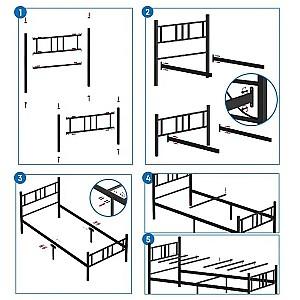 Pat Trendy Akin 90x200 Negru