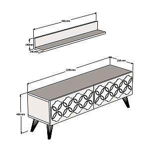 Tumba pentru televizor Trendy Nissan Nuc (Maro)