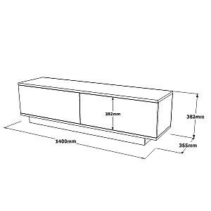 Tumba pentru televizor Trendy FN1-LB Negru