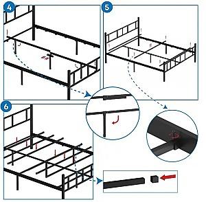 Pat Trendy Akin 150x200 cm Negru