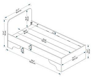 Pat Trendy Luses 90x190 cm Alb