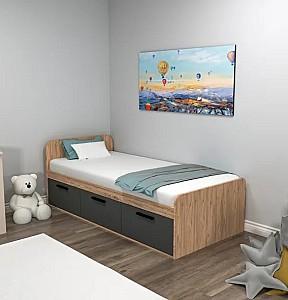 Pat Trendy Akser 90x190 cm Pin Atlantic Antracit