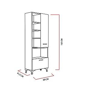 Dulap de baie Trendy Sezen Alb