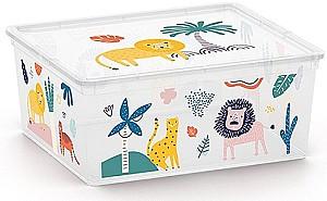 Cutie pentru depozitare KIS C-box M Wild Animals