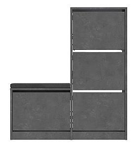 Dulap pentru incaltaminte Trendy Oslo Gri