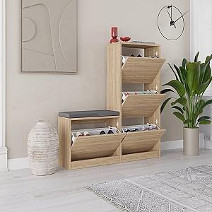 Dulap pentru incaltaminte Trendy Oslo Stejar (Bej)