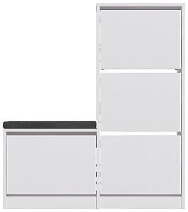 Dulap pentru incaltaminte Trendy Oslo Alb