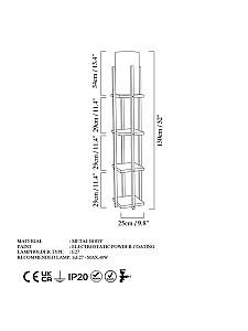 Lampadar Trendy 7113 Negru/Cupru