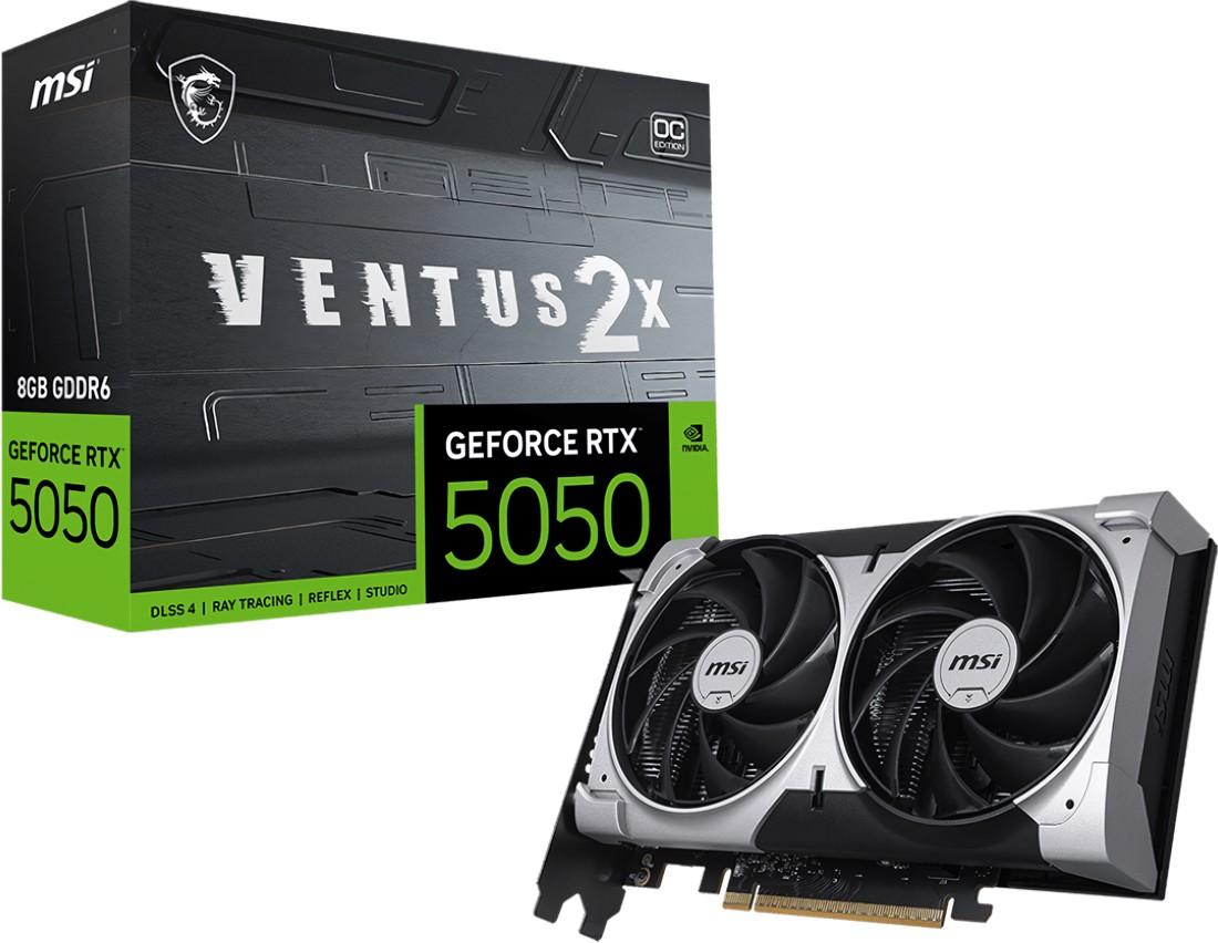 Placa video MSI GeForce RTX 5050 8G VENTUS 2X OC