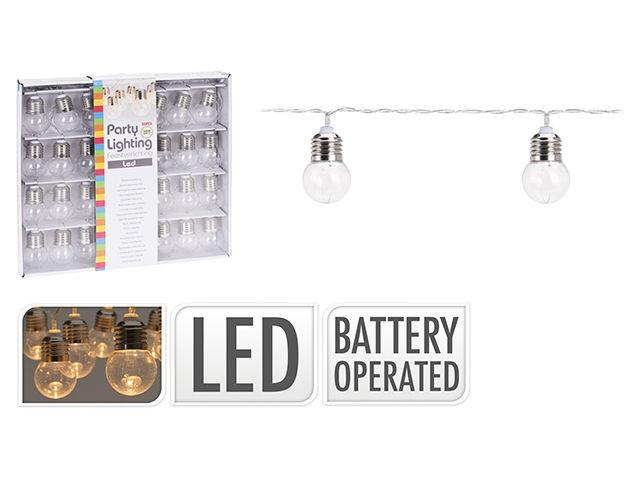 Luminite de Craciun Party Lights 30LED alb 4.5m