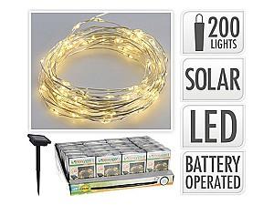 Luminite de Craciun ProGarden pe baterie solara "sarpe" 44516