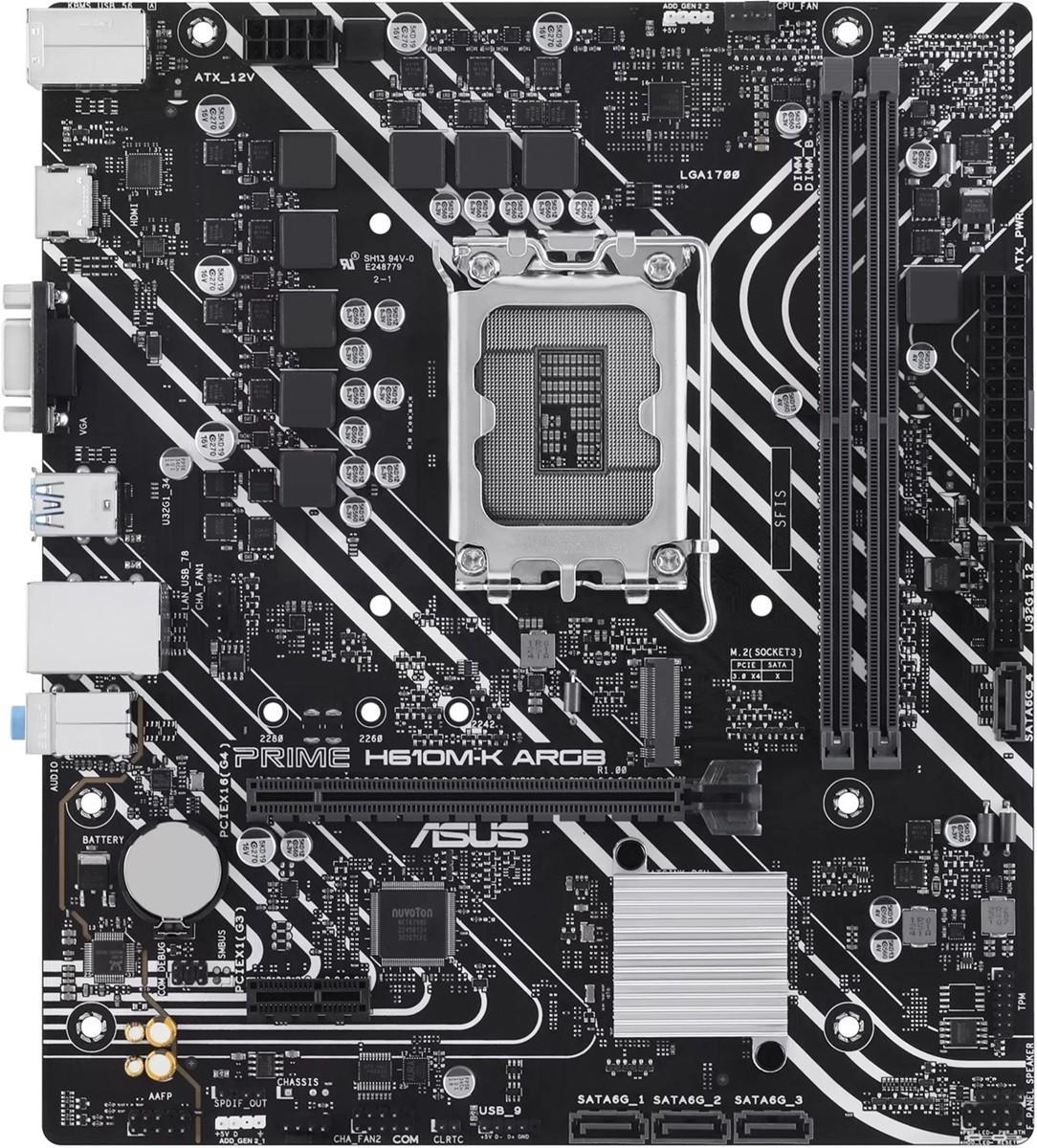 Placa de baza Asus PRIME H610M-K ARGB