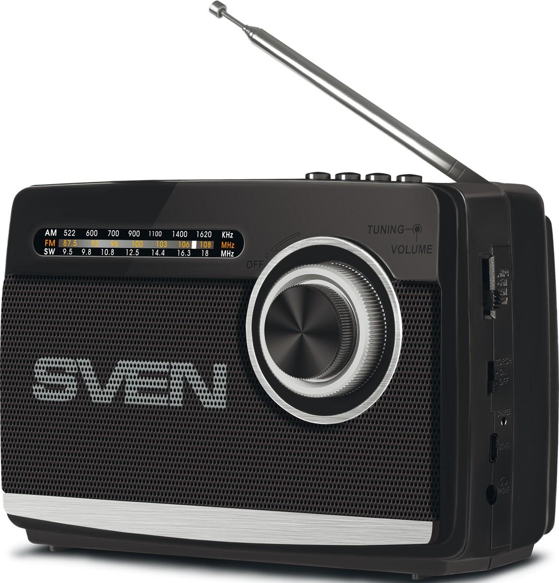 Radio SVEN SRP-155 Black