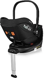 Scaun auto copii Lionelo Moxie Black Carbon și bază Isofix