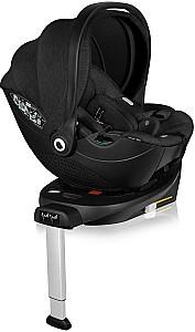 Scaun auto copii Lionelo Moxie Black Carbon și bază Isofix