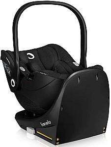 Scaun auto copii Lionelo Moxie Black Carbon și bază Isofix