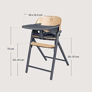 Scaun de masa multifunctional Lionelo Celia Grey Wood