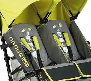 Carucior pentru gemeni Jane Nanuq Twin (Green Lines)