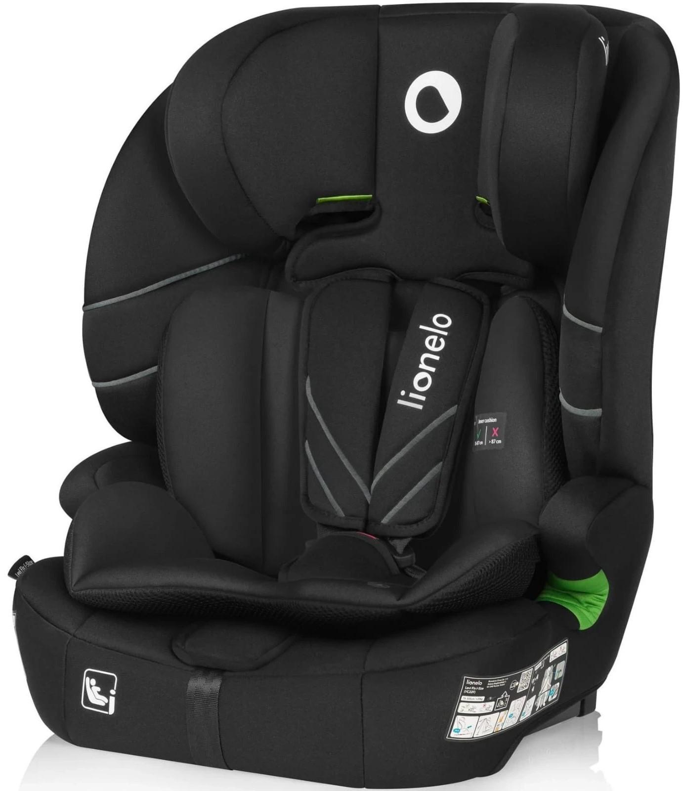 Scaun auto copii Lionelo Levi Fix Black Carbon