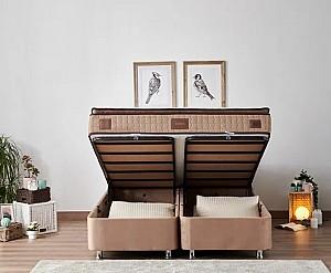 Pat Trendy Helen 160x200 cm Maro Deschis (Cu Saltea)