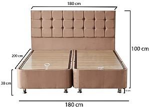 Pat Trendy Helen 180x200 cm Maro Deschis (Cu Saltea)