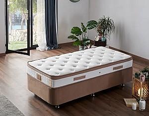 Pat Trendy Latte 120x200 cm Maro Deschis (Cu Saltea)